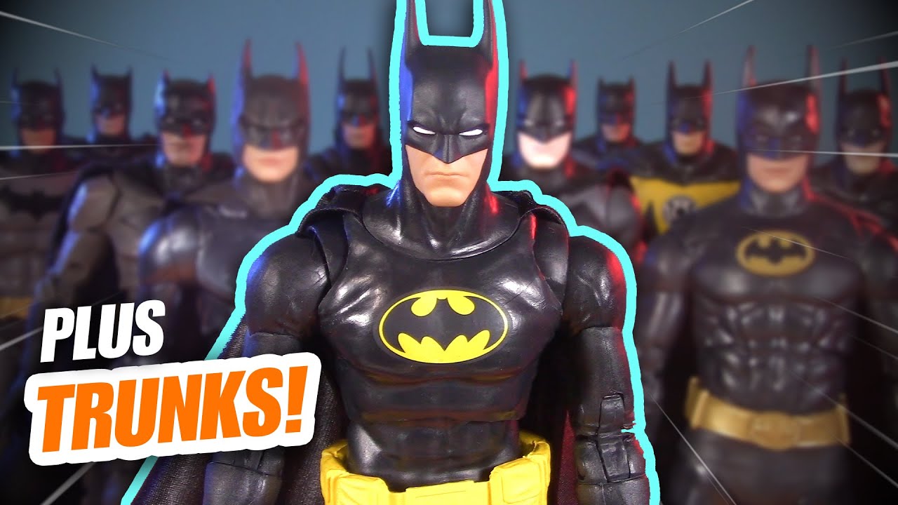 Batman No Man's Land Platinum HEAD SWAPS! McFarlane Toys Digital (DC Multiverse) Black Suit Edition