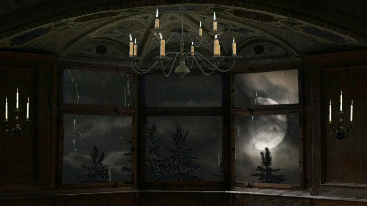 ▶️ Horror Wind And Thunder Ambience. Wind Thunder White Noise. 10 Hours. 🌏