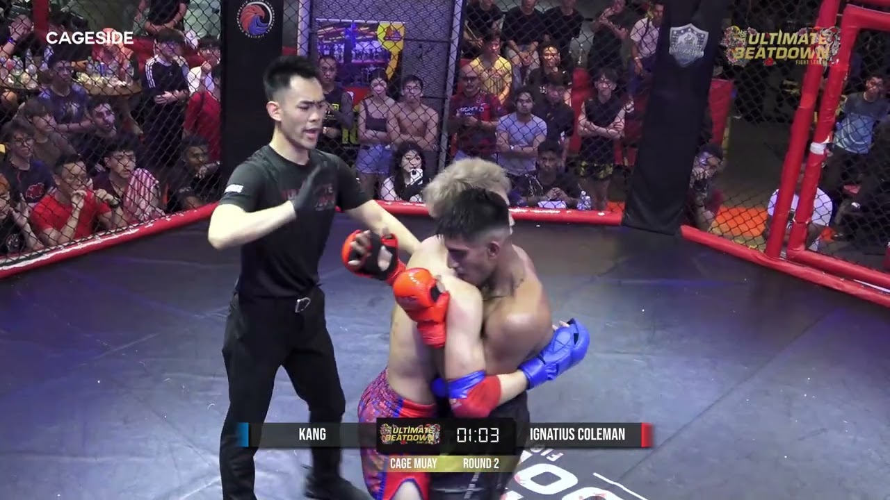 Ultimate Beatdown 52 Cage Muay Semi Final 63kg : Wei Kang VS Ignatius Coleman