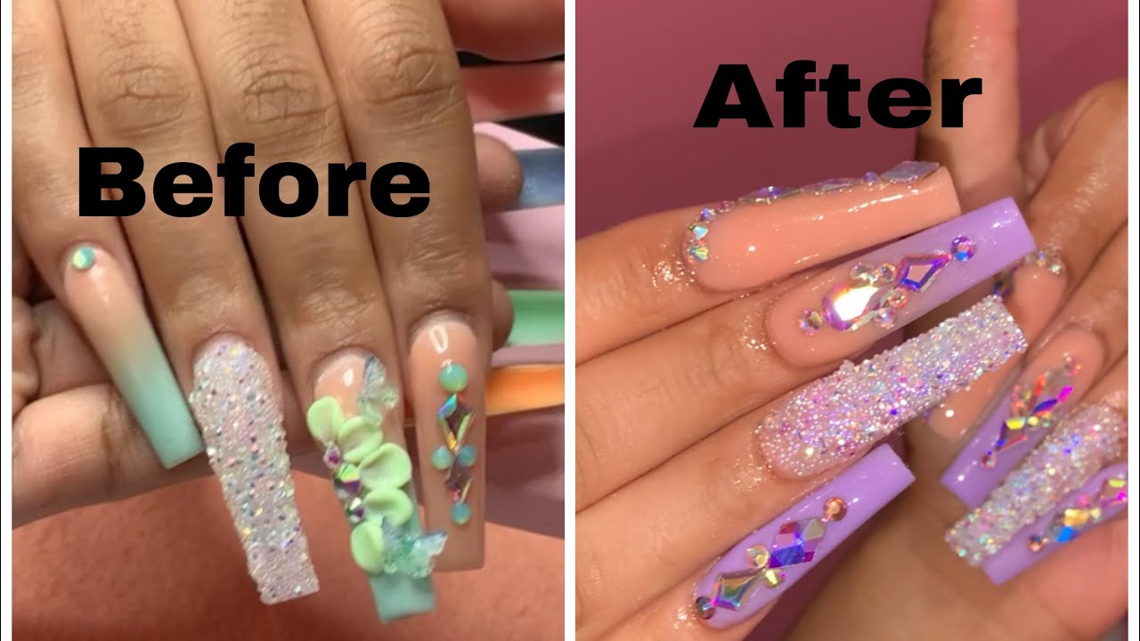 Acrylic color change fill in | acrylic back fill |