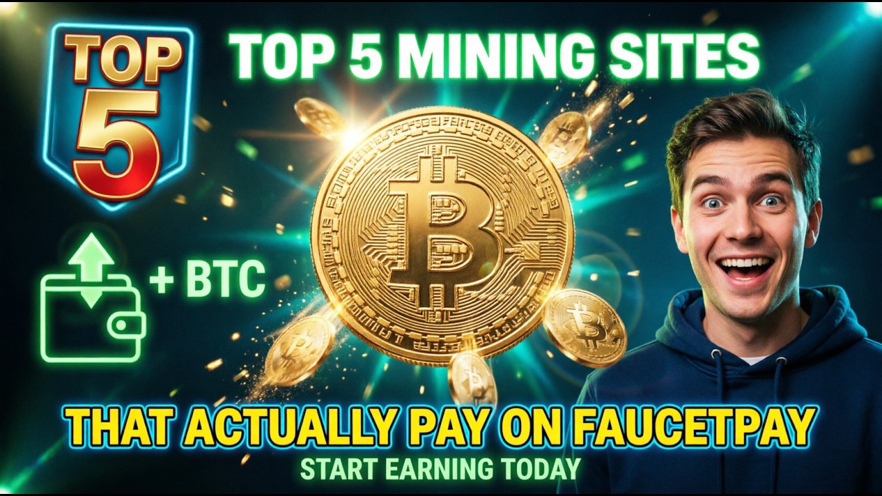 🔥 TOP 5 MINING SITES THAT ACTUALLY PAY ON FAUCETPAY IN 2026! Start Earning Today 💰