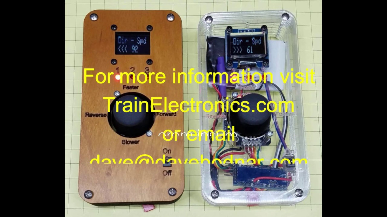 3 Channel Wireless Model Railroad Throttle with Joystick
