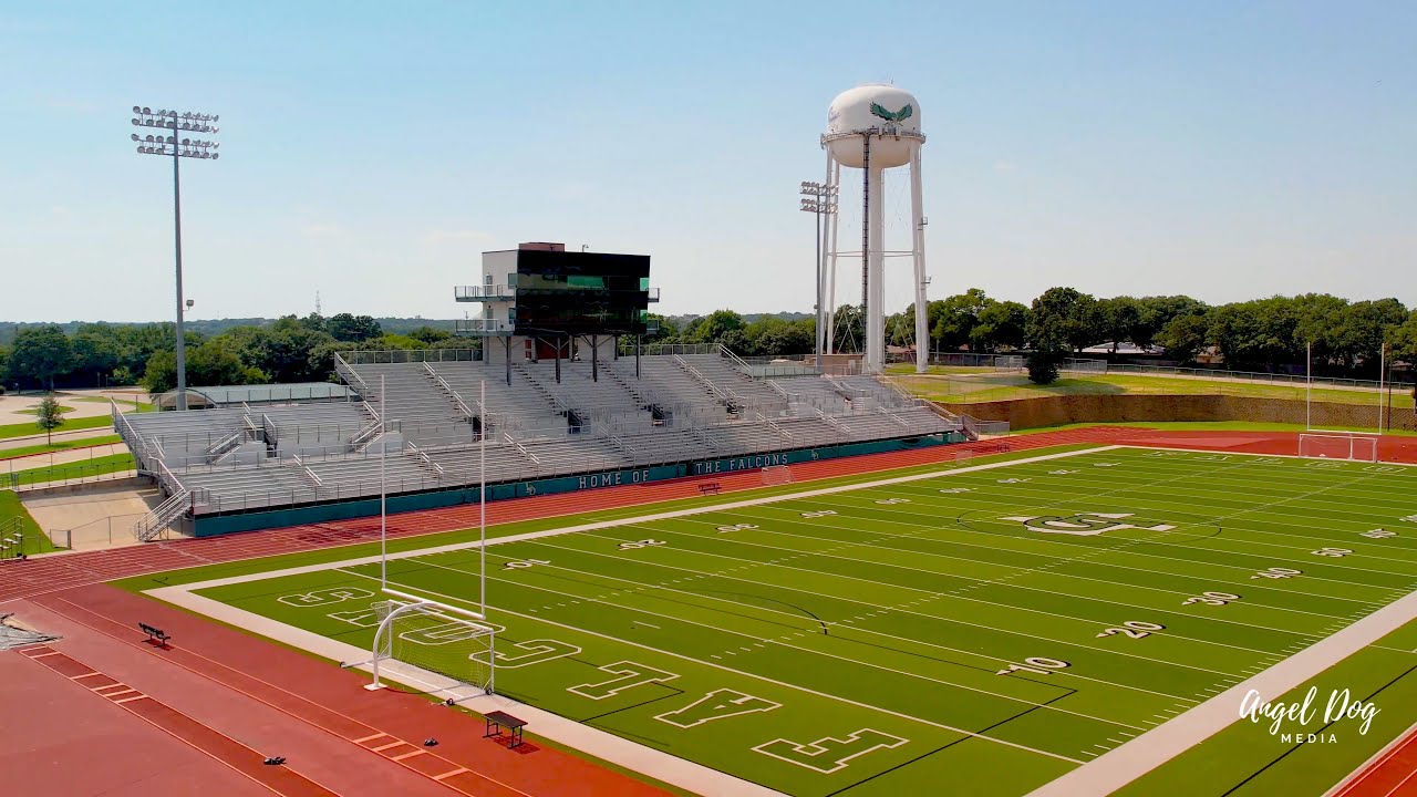 Lake Dallas ISD Falcon Stadium with a baseball field bonus 3000 Parkridge Dr, Corinth, TX 76210
