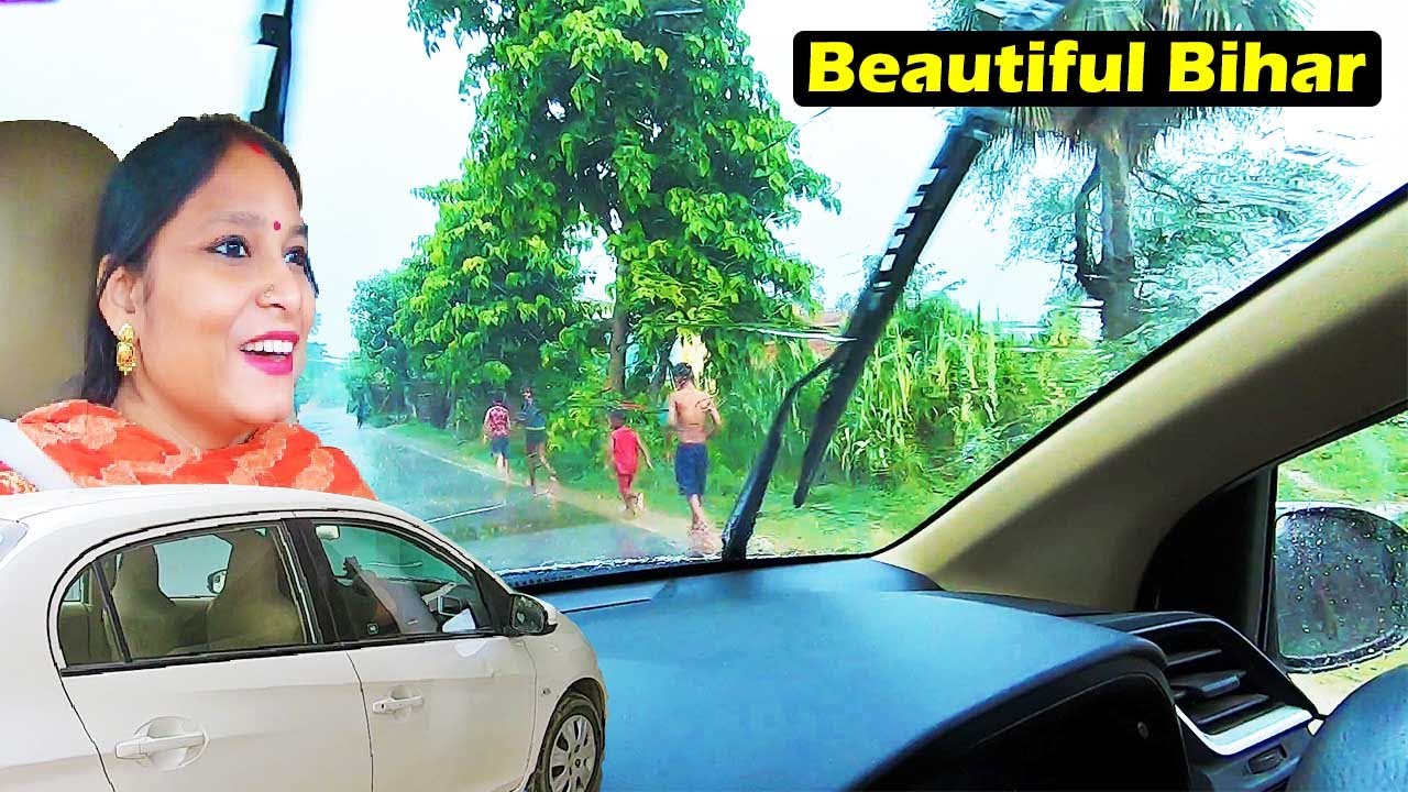 Bihar Road Trip in Heavy Rain || 