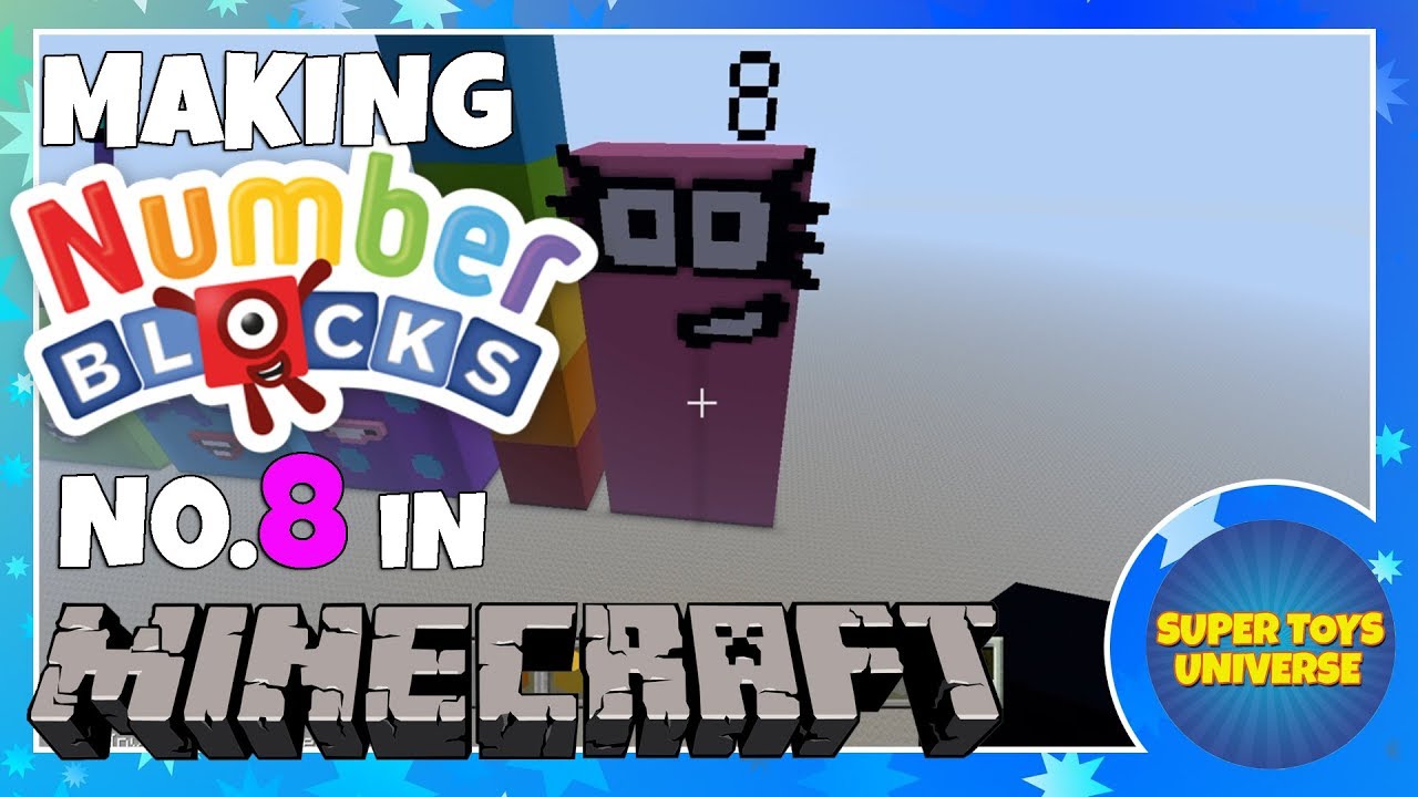 Making NUMBERBLOCK 8 in MINECRAFT - CBeebies Numberblocks