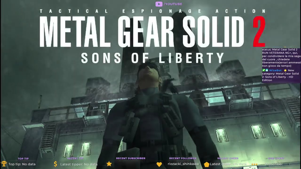 Metal Gear Solid2 RUN VETERANA NG+, qui, per condividere la mia saga del cuore  , chiedete liberamen