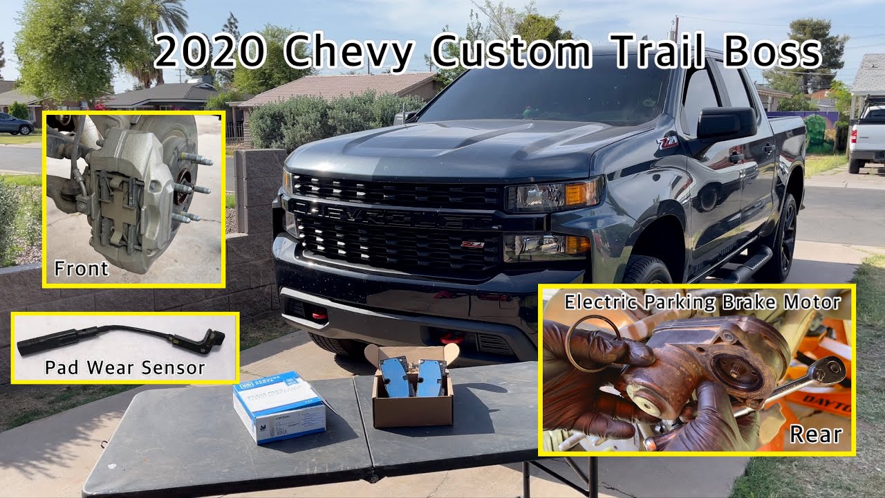 Замена передних и задних тормозных колодок на Chevrolet Z71 2020 года.!!