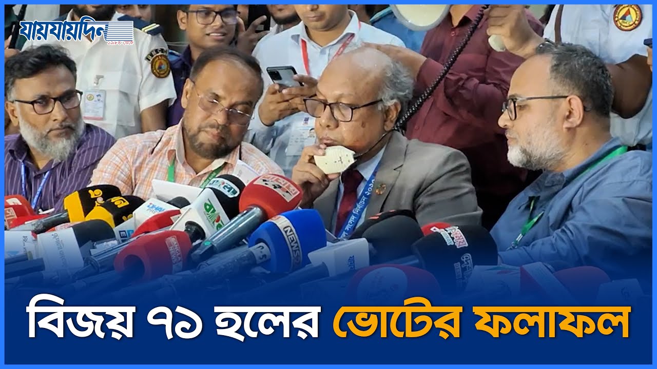 বিজয় ৭১ হলের ভোটের ফলাফল | DUCSU | Election | Jaijaidin News