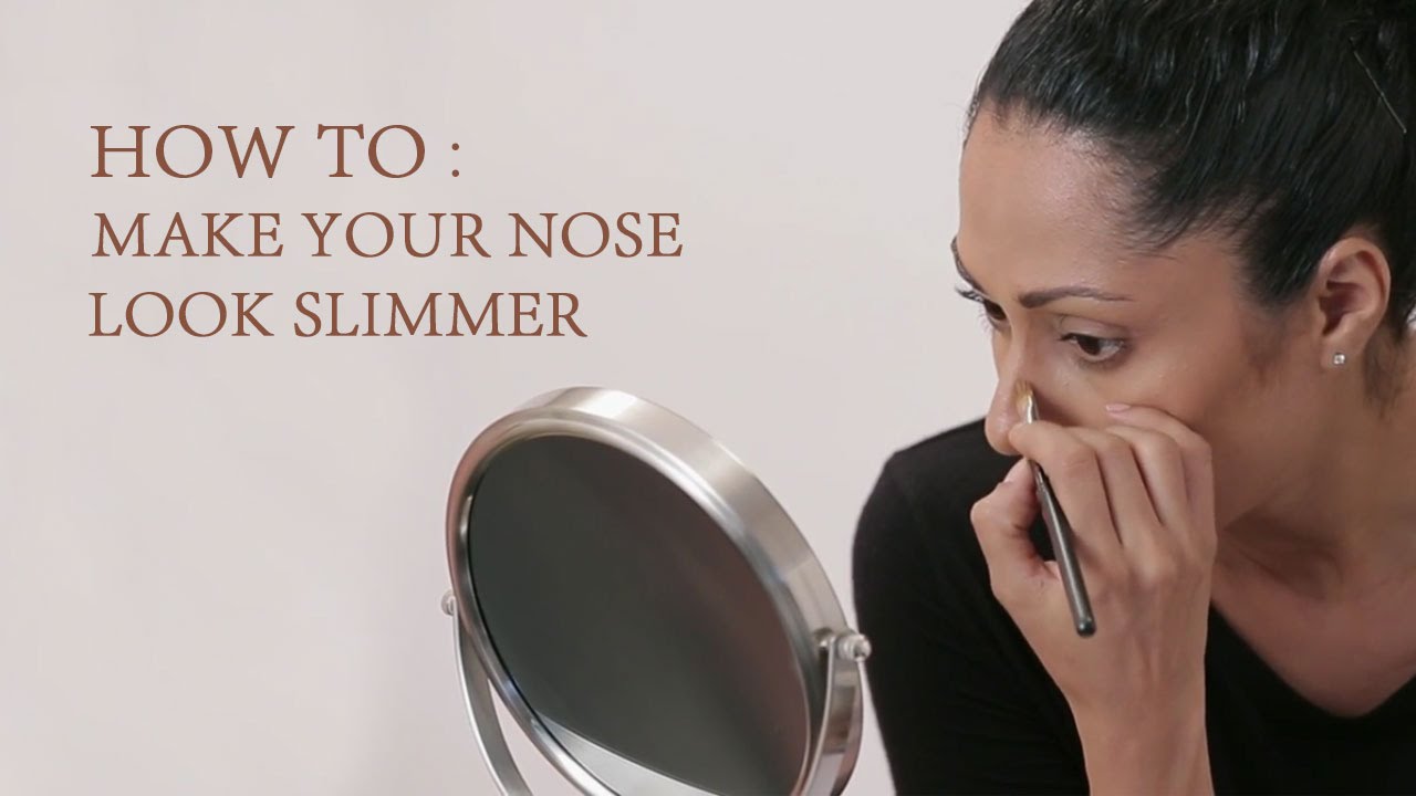 How To Make Your Nose Look Slimmer | Nose Contouring Makeup Tricks | Glamrs