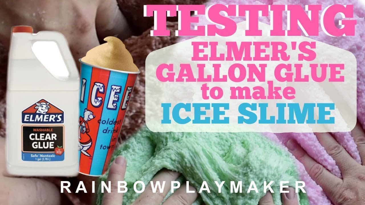DIY ICEE SLIME WITH GALLON OF ELMER CLEAR GLUE! ICEE SLIME MONSTER! AMAZING DIY!