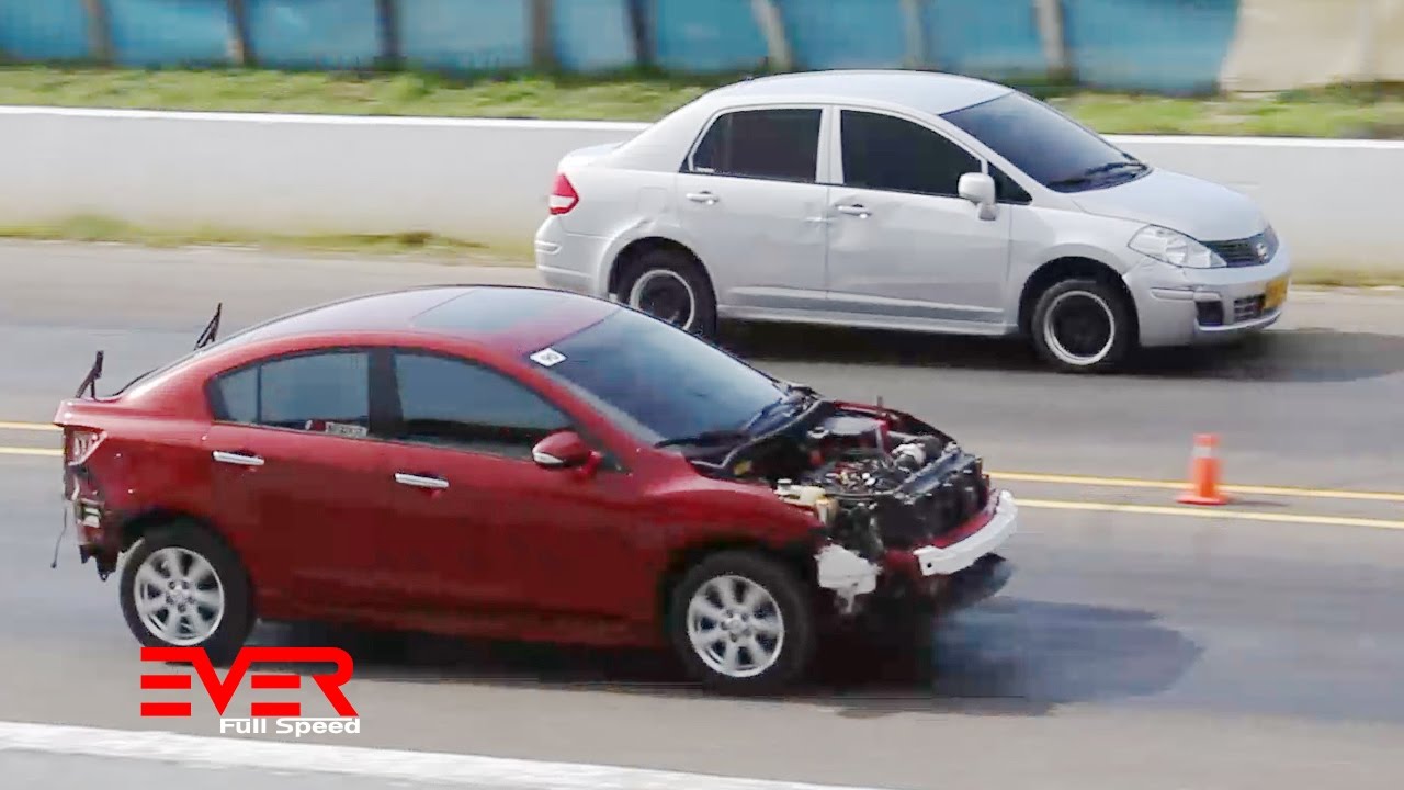 Tiida 🆚 Jetta GLI 🆚 Mazda 3 🆚 Integra | 16 Seg | 8va válida de piques 1/4 de milla Barranquilla 2016