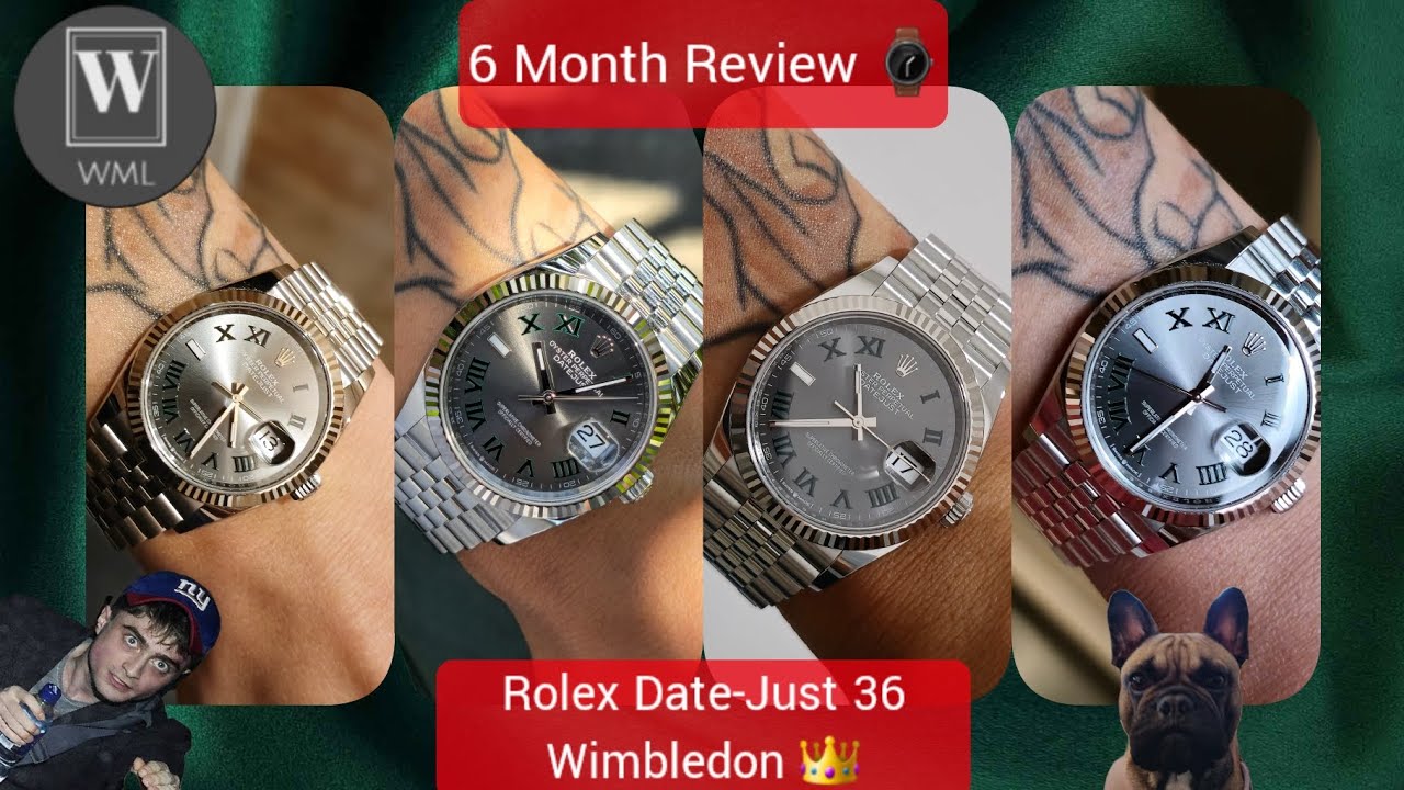 Обзор за 6 месяцев ⌚️ — Rolex Date-Just 36 Wimbledon 👑 Воплощение проблемы Rolex