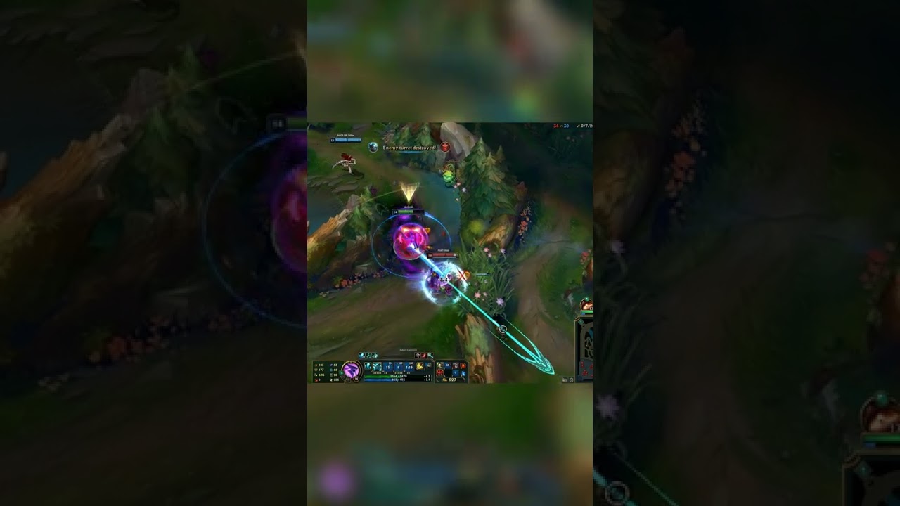 Hitbox in League of Legends
