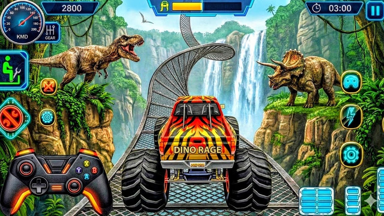 Monster Truck Mega Ramp Impossible Driver - Ultimate Car Stunts GT Racing - Android GamePlay 2026