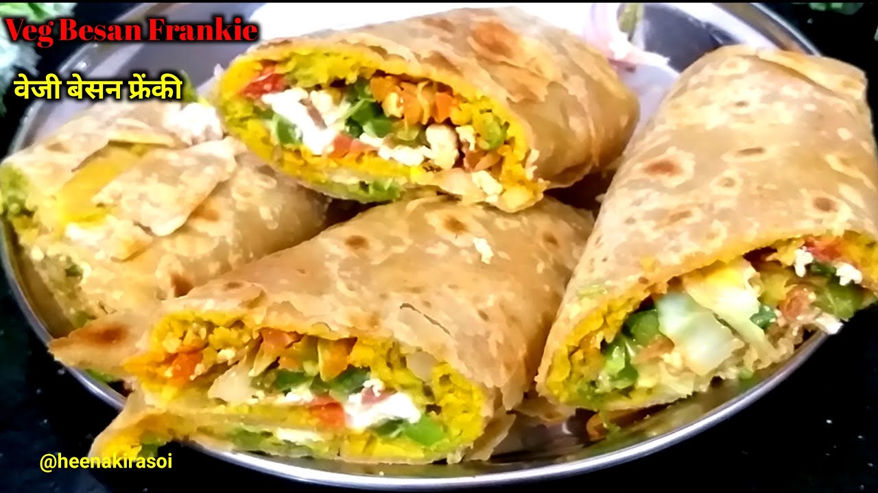 Market se Badiya Veg Besan Frankie Ghar Par Banane Ki Asaan Recipe | वेज रोल कैसे बनाए | Veg Frankie