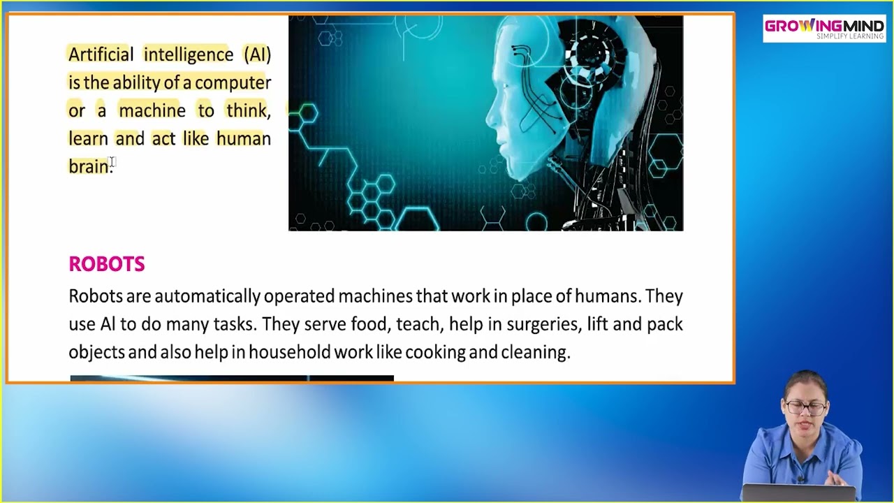 Ch 8 | Artificial Intelligence Around us | Let's Log On | Class 02 | Growing Mind | For children