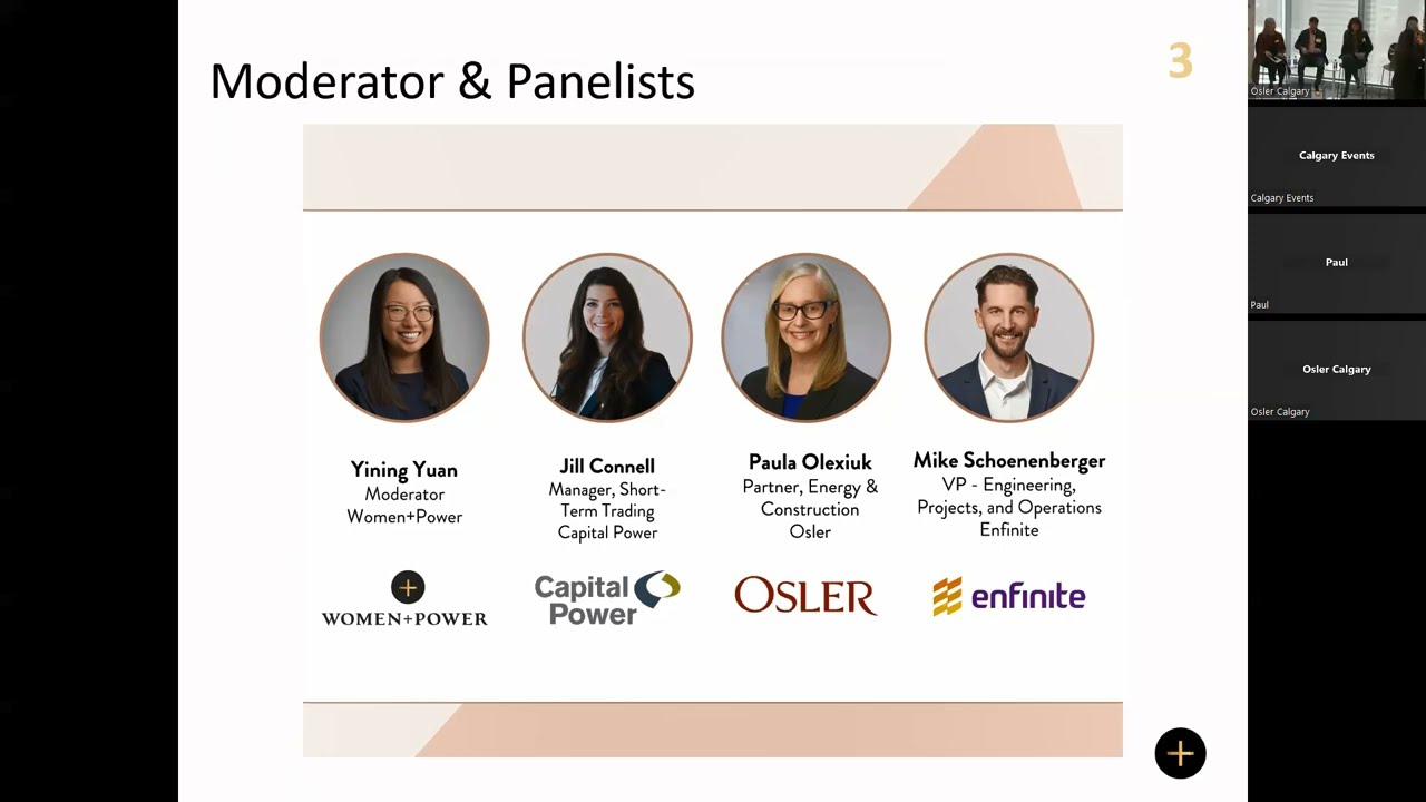 Women+Power presents Alberta Electricity Market Fundamentals Fireside Chat