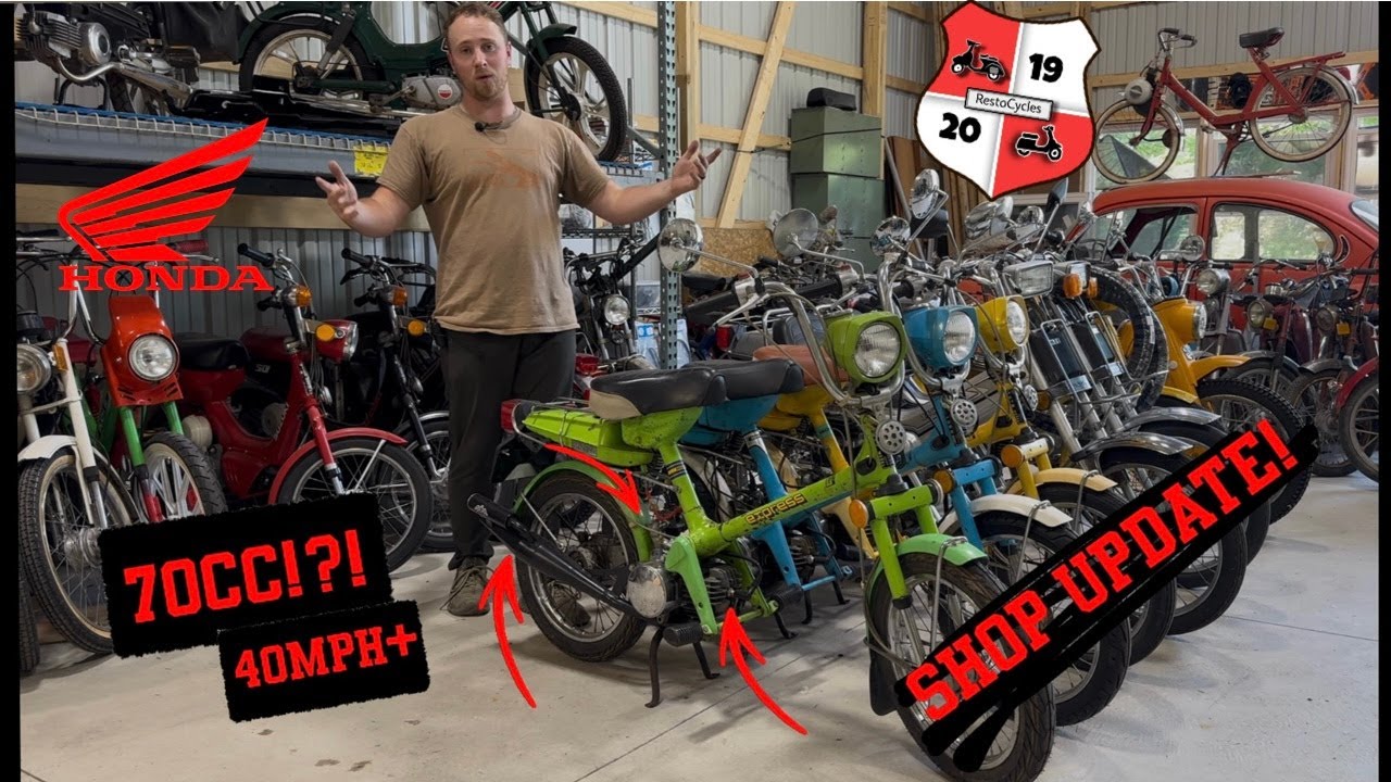 70cc Honda Express + Shop Update!