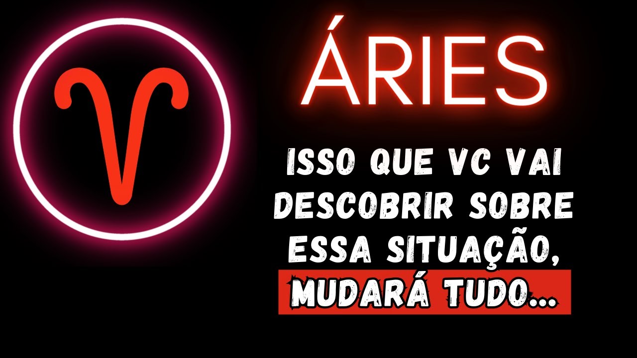 ÁRIES♈ ISSO QUE VC VAI DESCOBRIR SOBRE ESSA SITUAÇÃO, MUDARÁ TUDO...