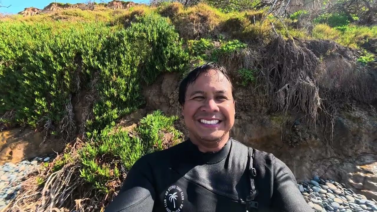 Camping and surfing at South Carlsbad State Beach Campground