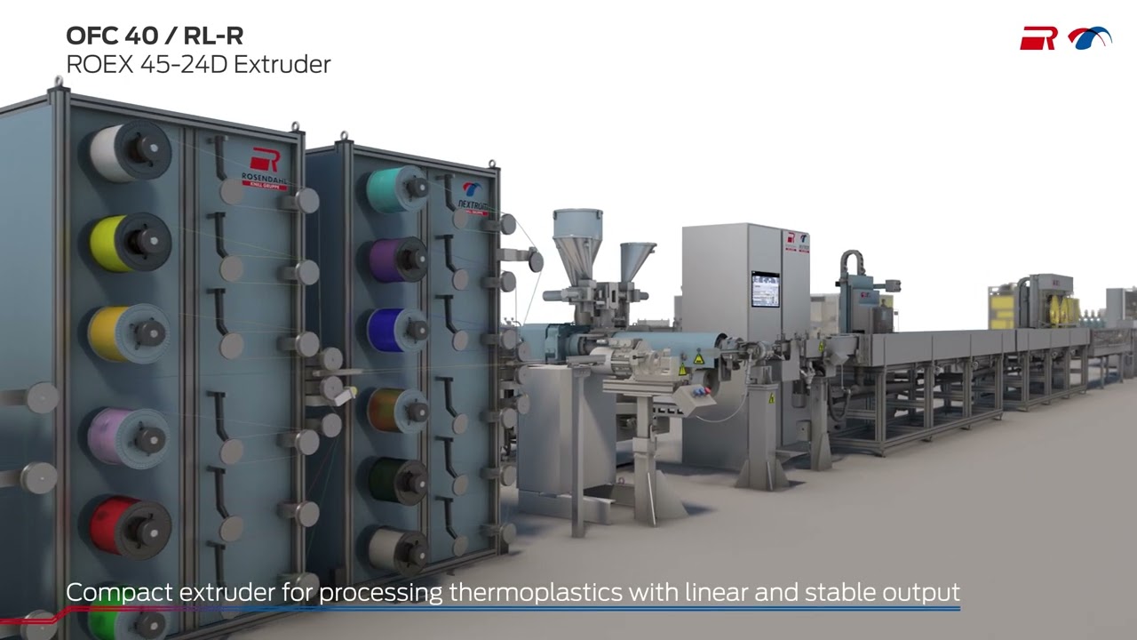 Production equipment for fiber optical cables (FOC)