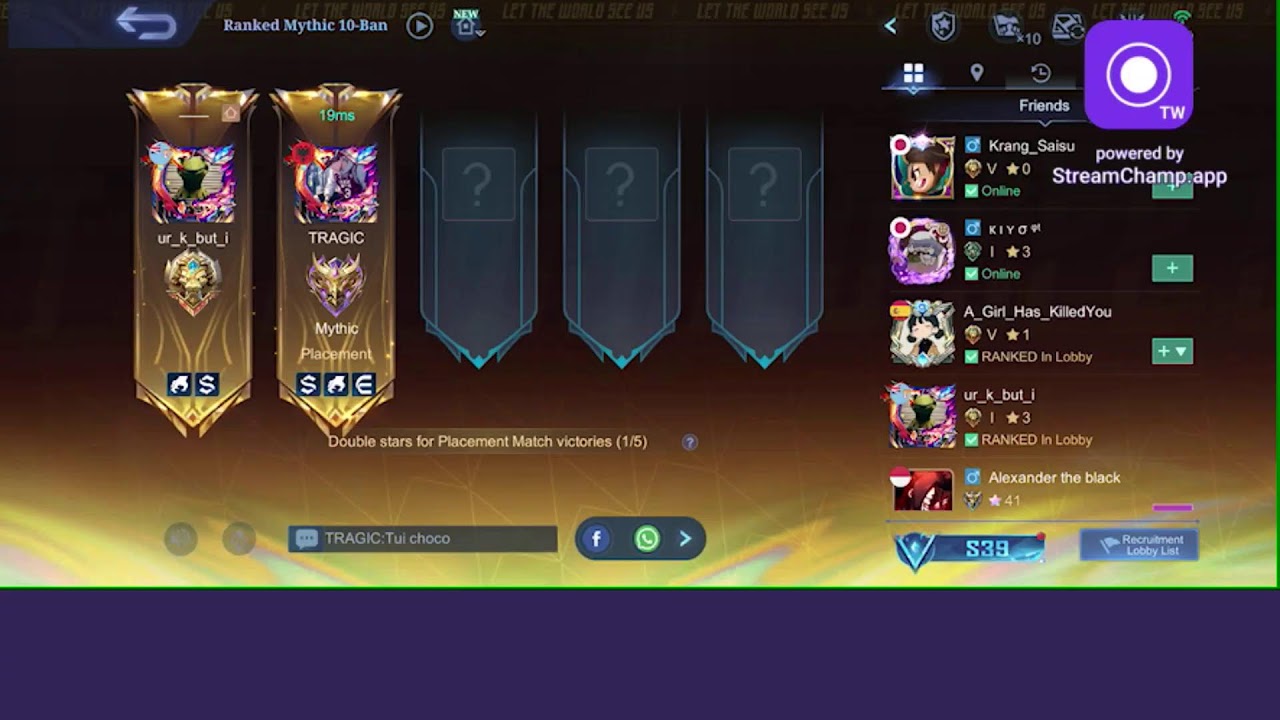 I’m backkkkkkkk MLBB | Ranked Push |