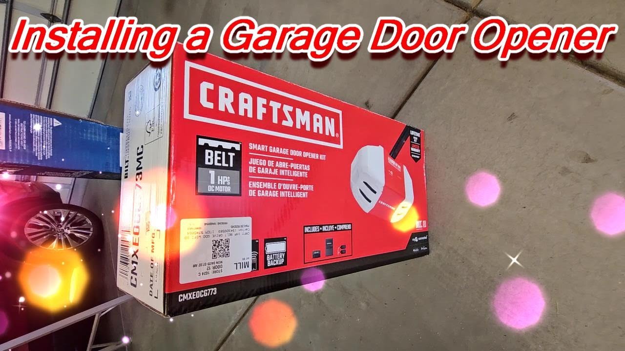 Installing a Craftsman Garage door Opener for 8ft. door