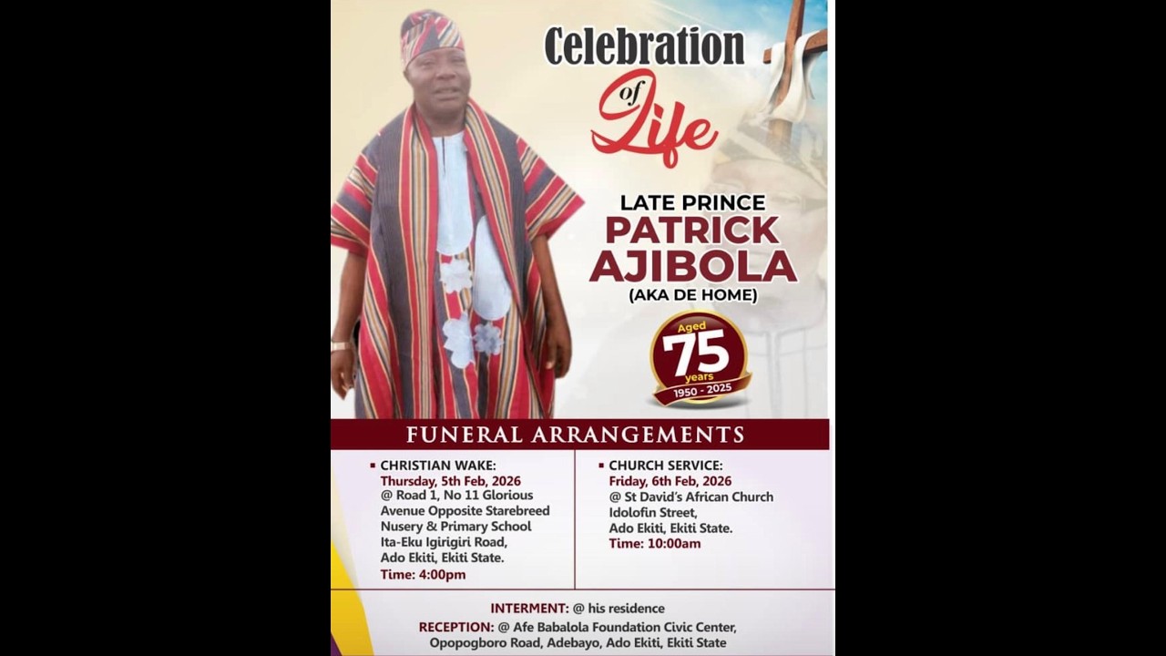 THE BURIAL OF LATE PRINCE PATRICK AFOLABI AJIBOLA (FROM MOTUARY TO WAYKEEP)