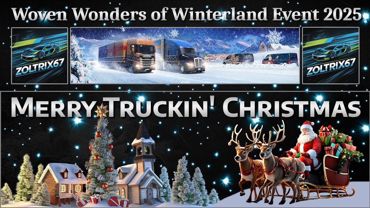 #ATS #TRUCKS Woven Wonders Of Winterland Event 2025 -【 15-DECEMBER-2025 ] - American Truck Simulat