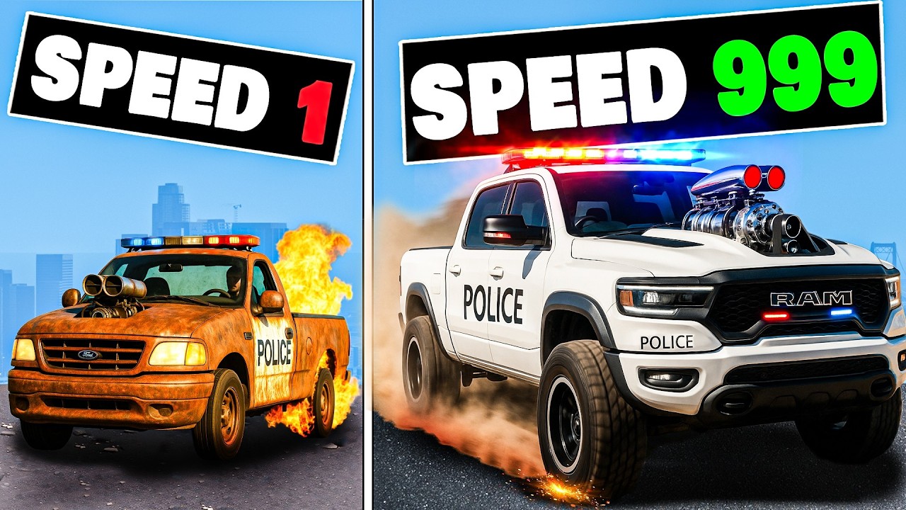 Upgrading from Slowest to Fastest Police Truck in GTA 5