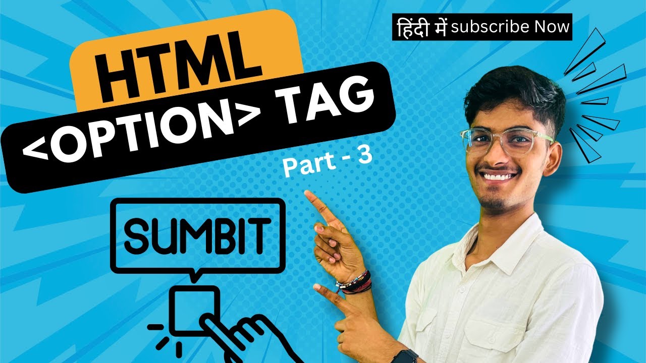 Select, Option & Optgroup Tag in HTML | HTML Dropdown Tutorial for Beginners #coding #html