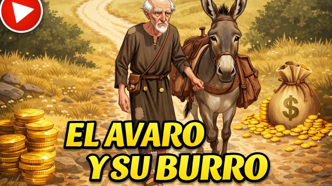 EL AVARO Y SU BURRO 