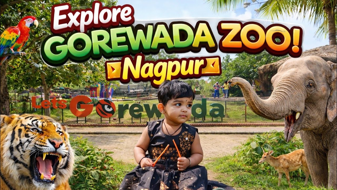 Nagpur Gorewada Zoo Safari 200/- me 😍 | Tiger, Deer & Lots of Rabbits 🐅 | Shivanya from Nagpur
