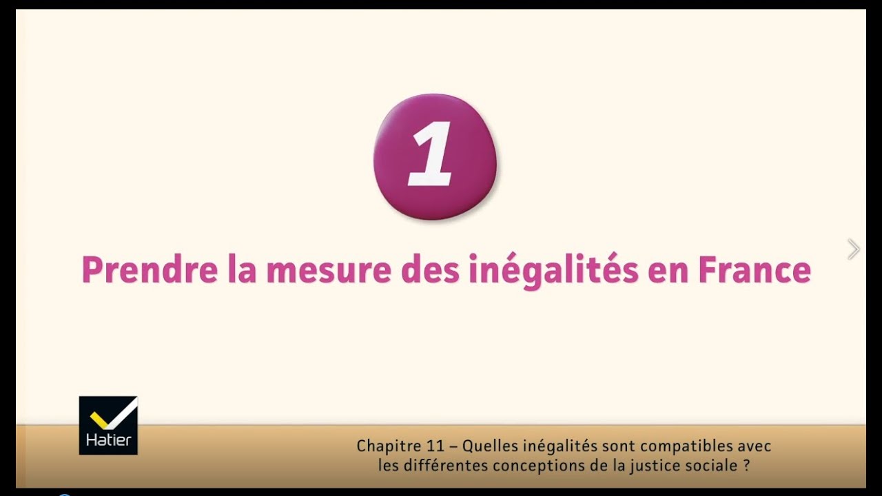 SES cours de Tle : prendre la mesure des inégalités en France
