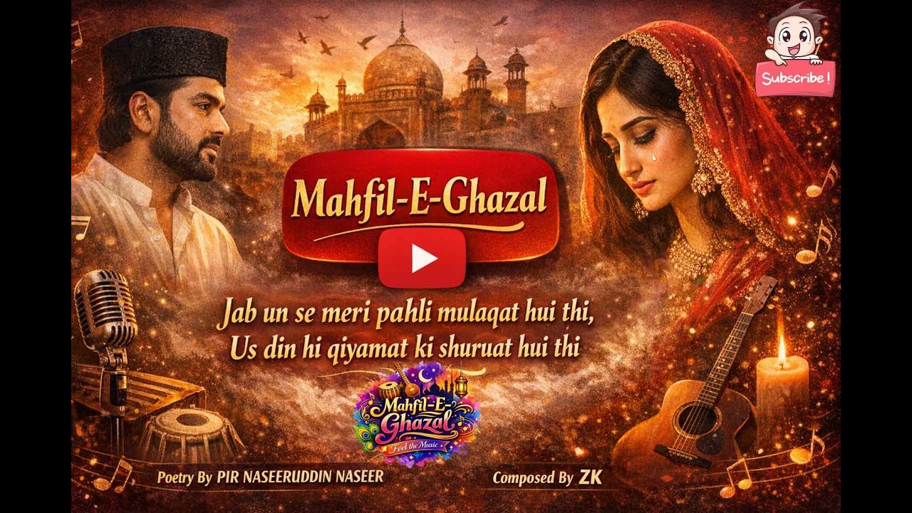 Jab Un Se Meri Pahli Mulaqat | Soulful Love Ghazal | Mehfil-E-Ghaza #ghazallovers #emotionalsong