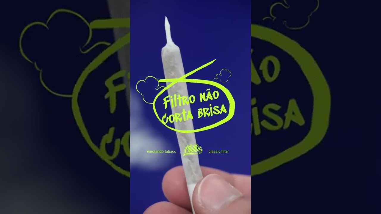 Enrolando Tabaco com Classic Filter da Chillin Brasil