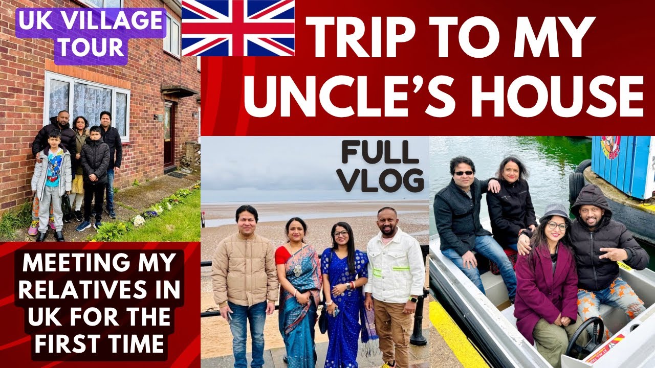 Visiting My Uncle’s House in UK | Meeting My Relatives In UK for the Very First Time|UK Village Tour