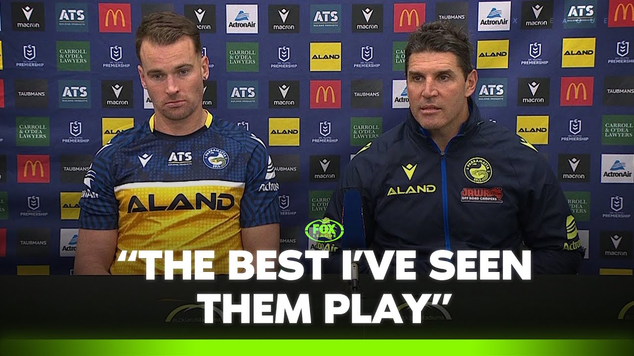 'Proud' Barrett credits Gutherson's leadership for turnaround | Eels Press Conference | Fox League