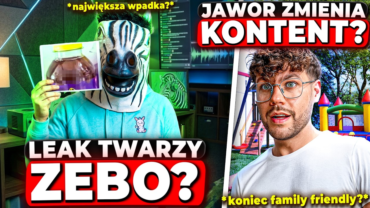 ZEBO PRZYPADKOWO POKAZAŁ TWARZ?! (KONIEC FAMILY FRIENDLY JAWORA, MRBEAST, KAROL ZDEBA)