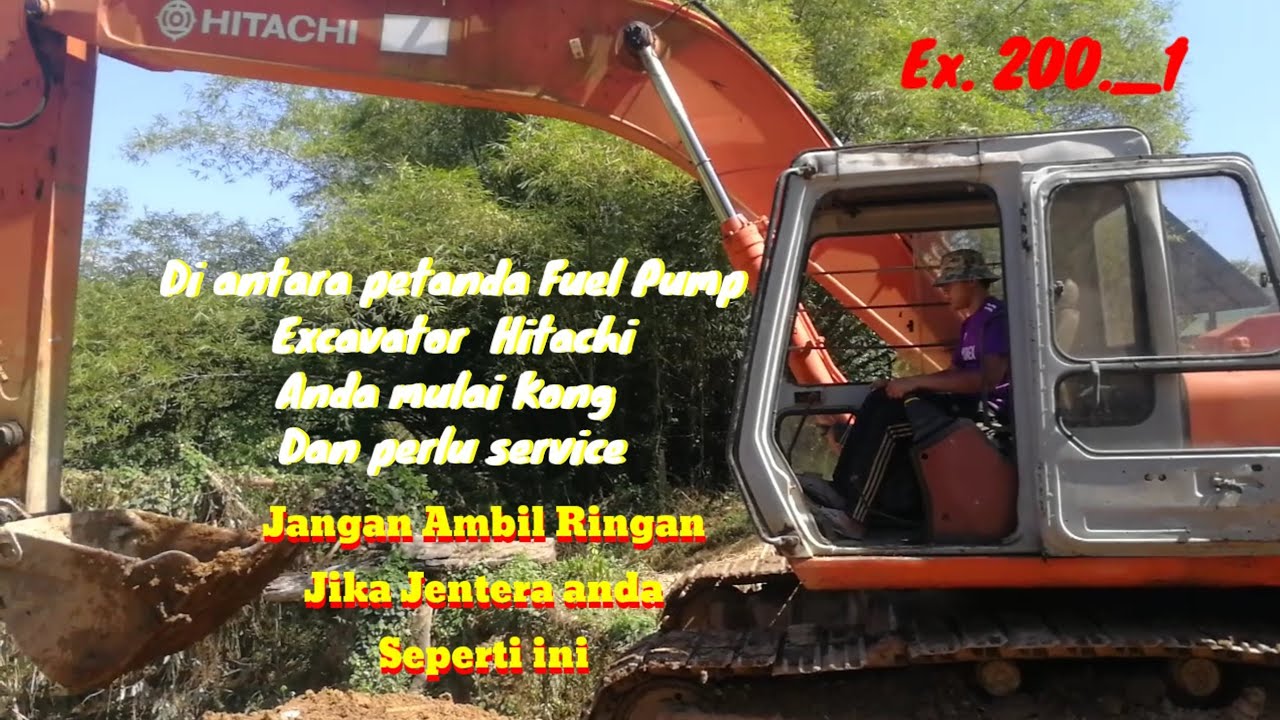 Di antara petanda awal Fuel Pump excavator hitachi anda ada masalah
