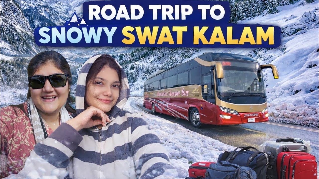 Snowfall Dekhne Chalay Sawat ⛄️ || Winter Road Trip Vlog || Swat Snowfall 2026 Live | Swat Snowfall