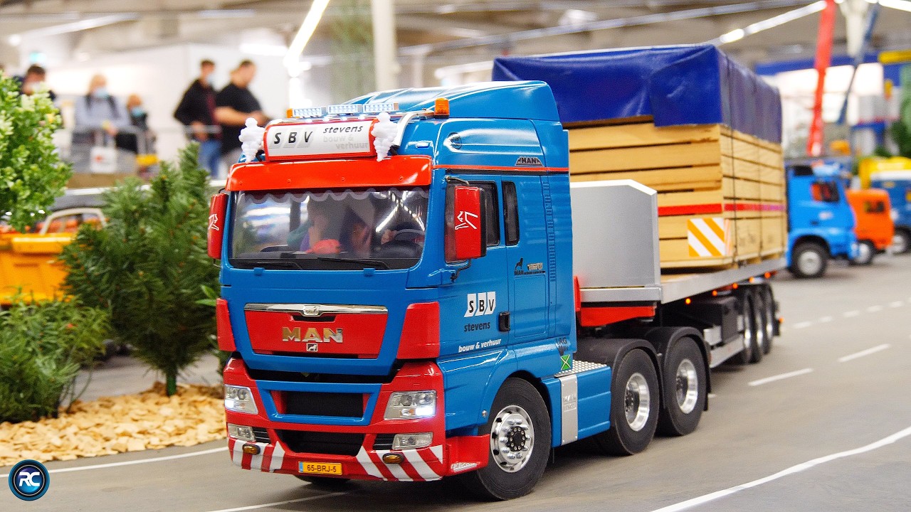 AMAZING RC TRUCK ACTION I HEAVY RC CONSTRUCTION EQUIPMENT I FIRE FIGHTERS I INTERMODELLBAU DORTMUND