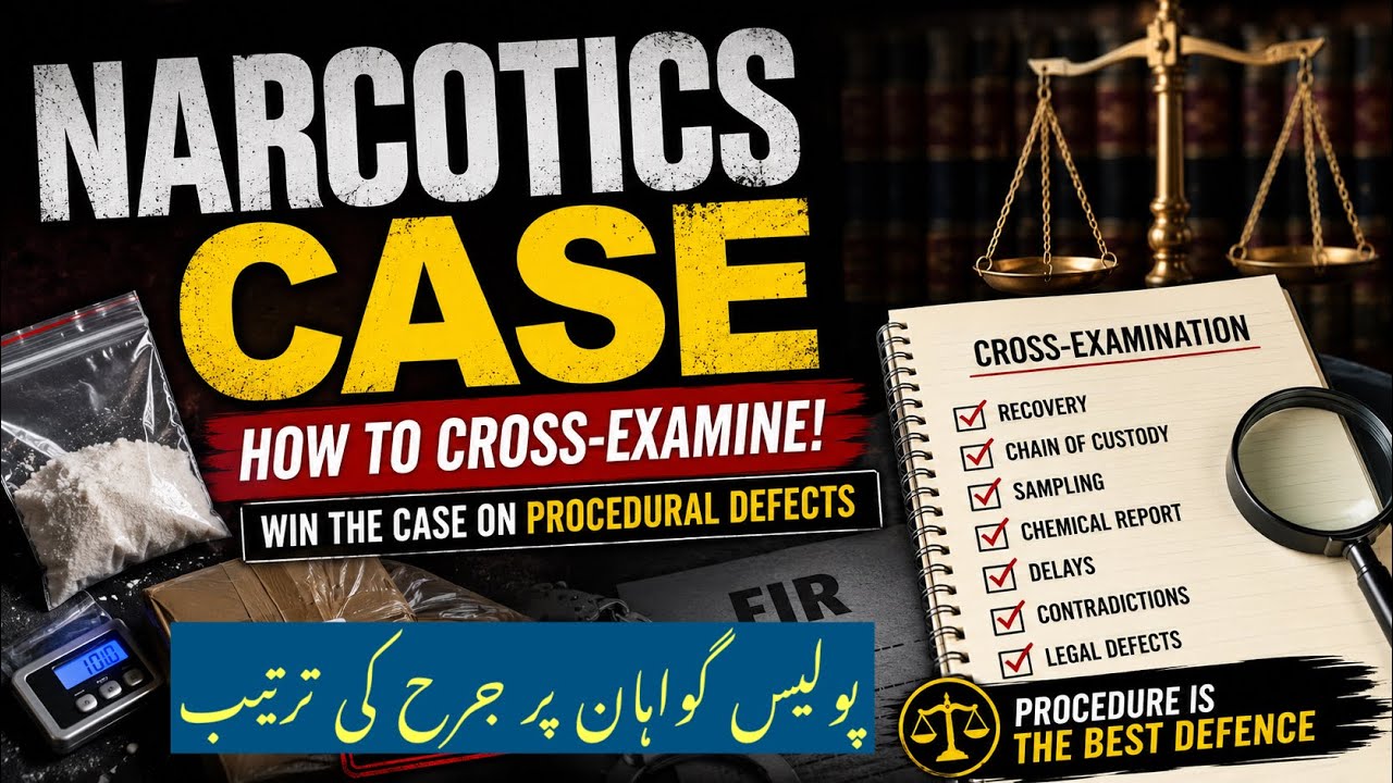 Evidence and Cross examination in Narcotics Case