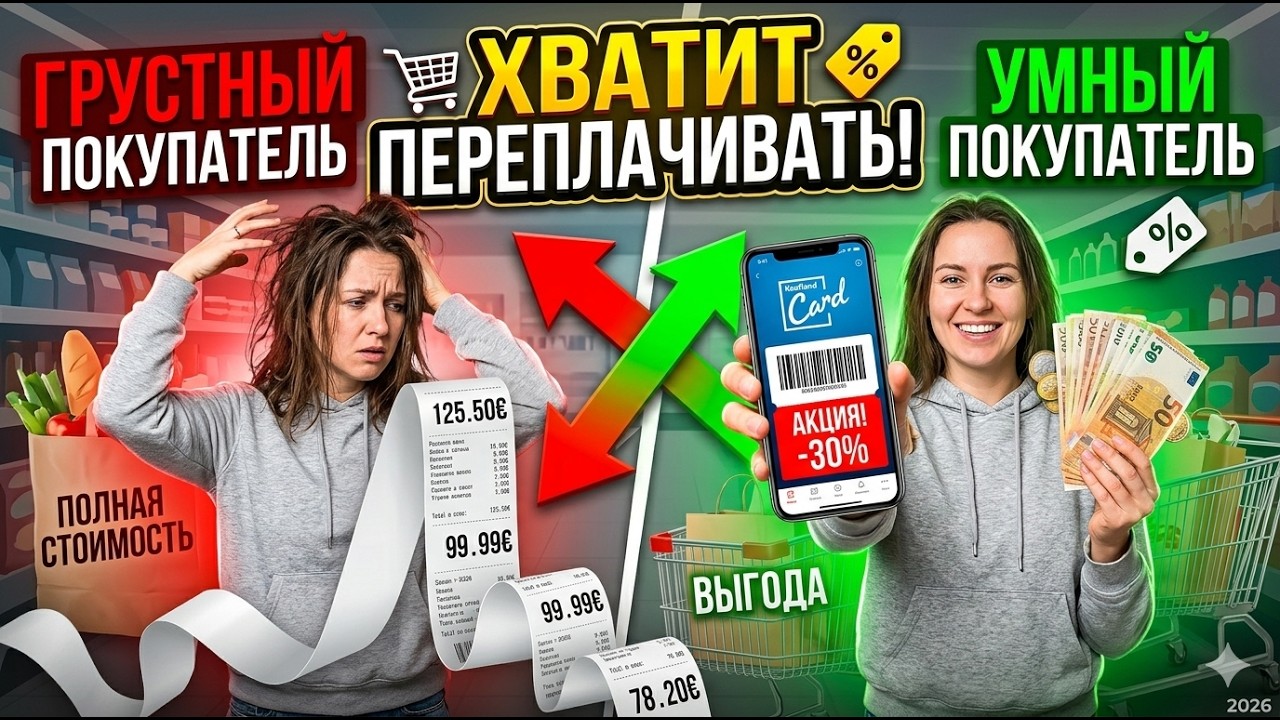 Как платить меньше в супермаркетах?#kaufland #lidl