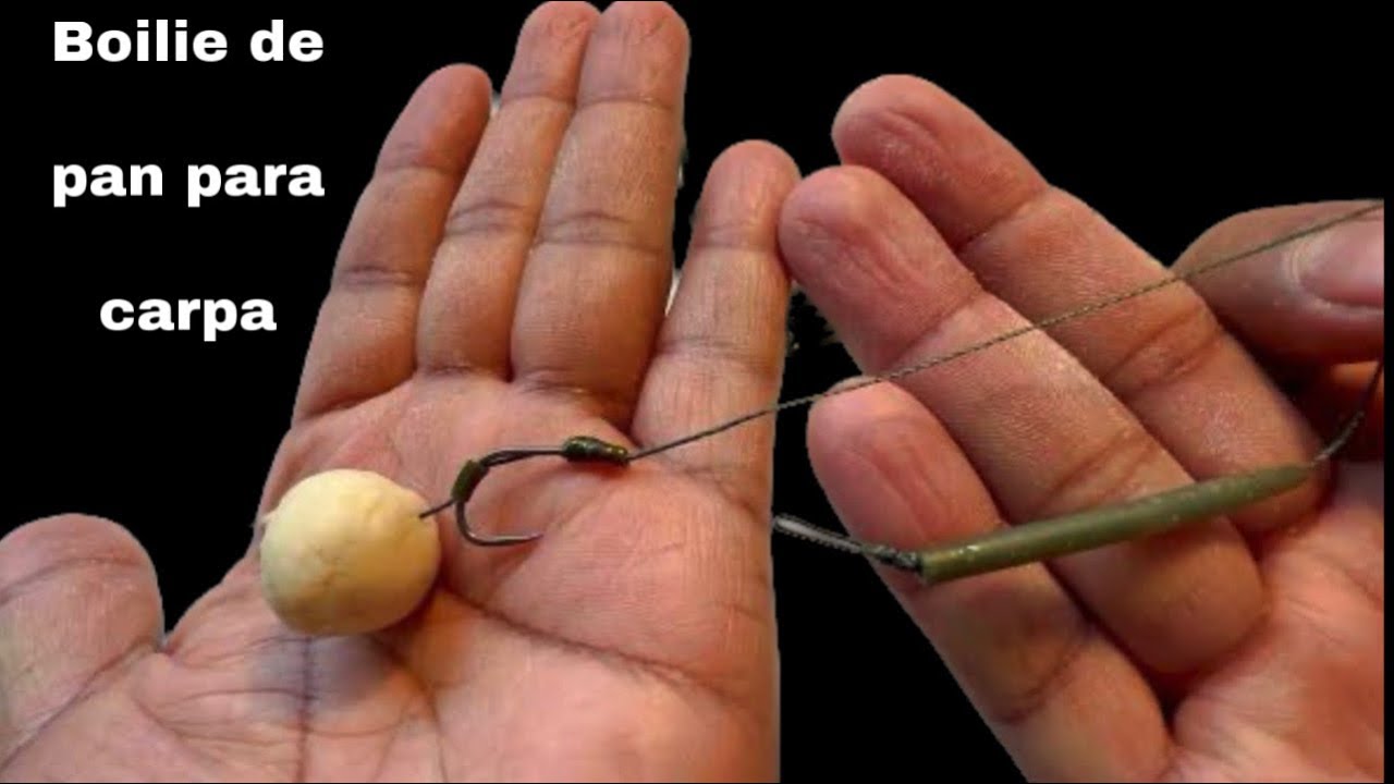 Cómo encarnar el anzuelo con pan blanco. Es muy fácil. Mira el video