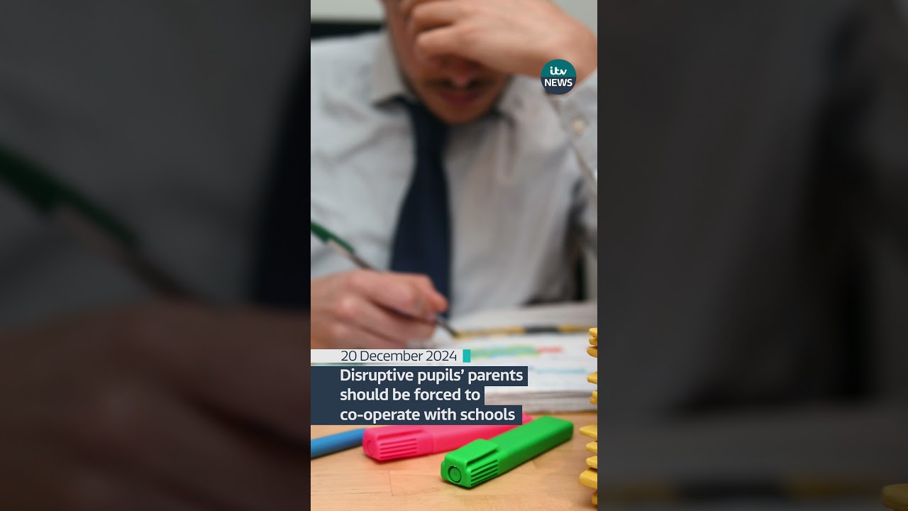 Disruptive pupils&rsquo; parents should be forced to co-operate with schools &ndash; report #news #itvnews