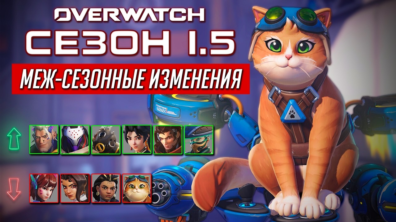 КОТА ПОНЁРФИЛИ Изменения середины 1 сезона Overwatch (10.03.2026)