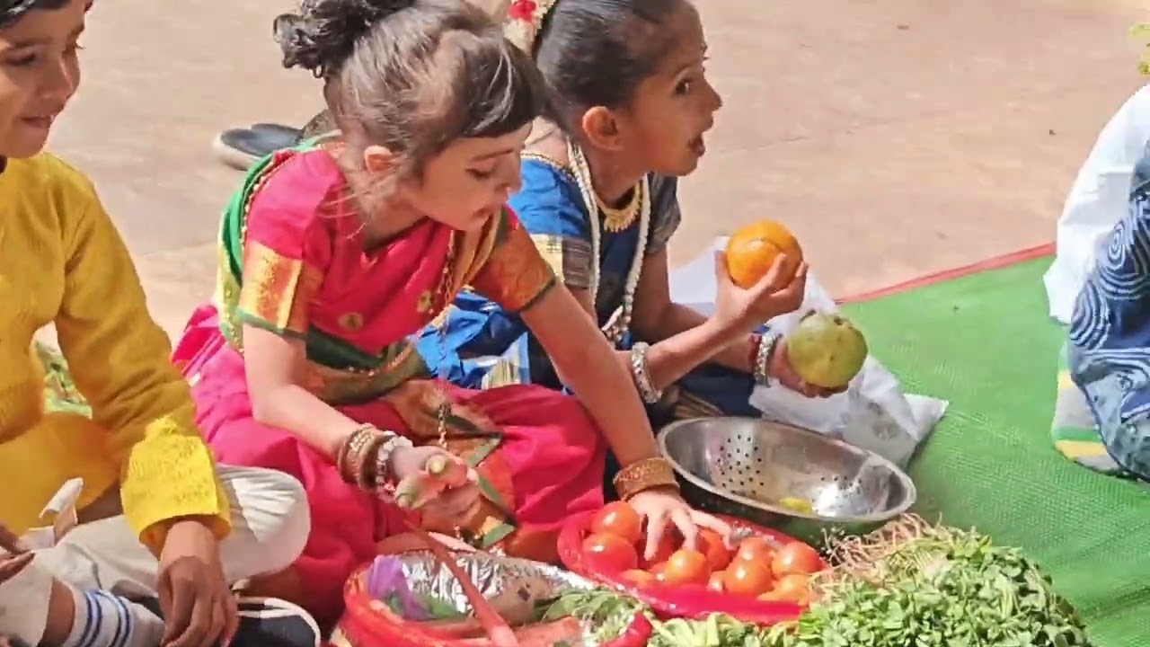 Farmers day celebration at eshal's school #schoollife #youtube 