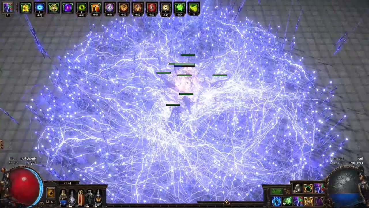 [Path of exile All Bow skills Test] with support gem 