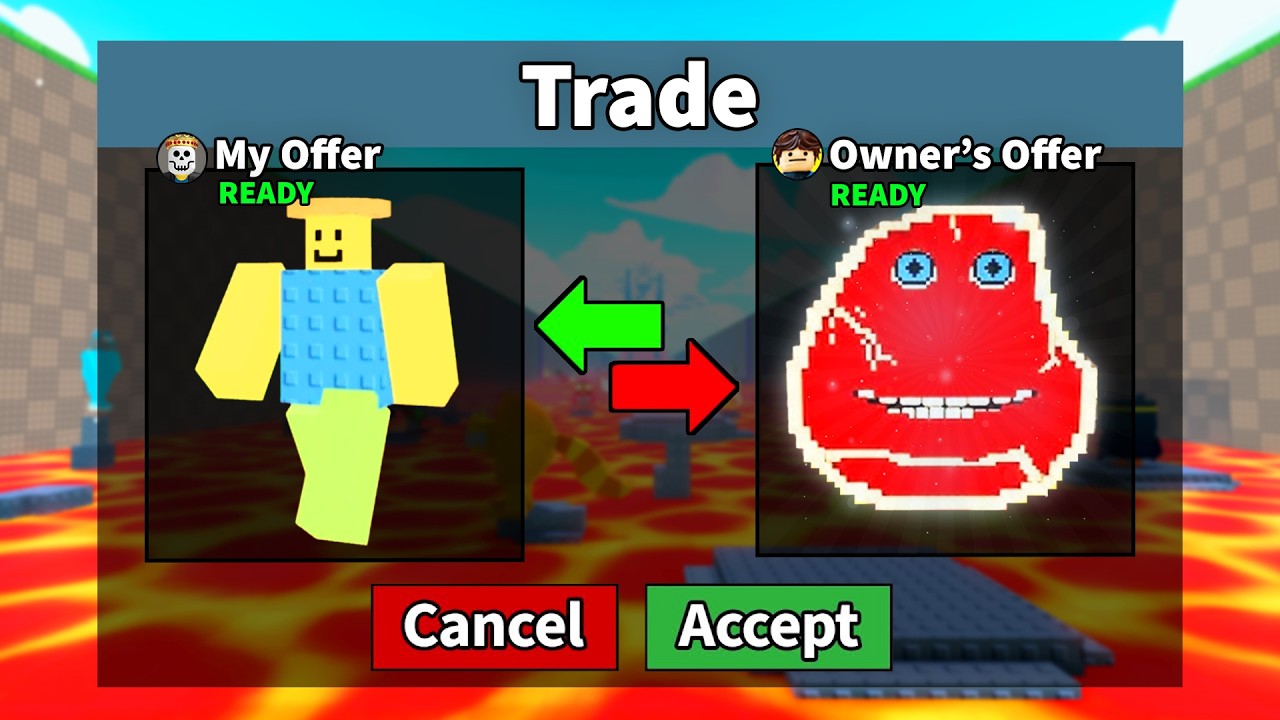 Trading from Noobini Pizzanini to GODLY in Survive LAVA for Brainrots!